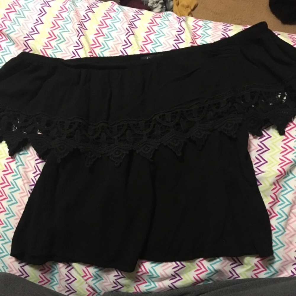 Off the shoulder crop top